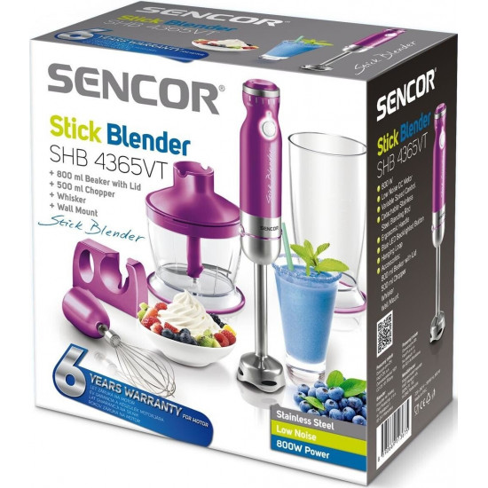 Блендер погружной Sencor SHB4365VT Блендер погружной Sencor SHB4365VT