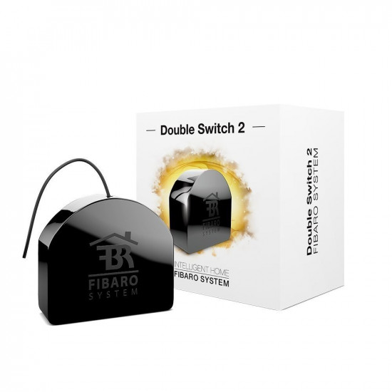 Двойной релейный выключатель со счетчиком электроэнергии Fibaro Double Switch 2, Z-Wave Plus Двойной релейный выключатель со счетчиком электроэнергии Fibaro Double Switch 2, Z-Wave Plus