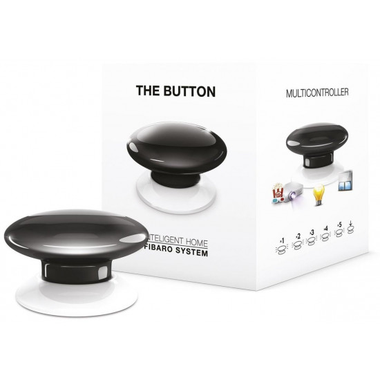 Кнопка управления Z-Wave Fibaro The Button black (черная) Кнопка управления Z-Wave Fibaro The Button black (черная)