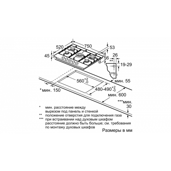Cooking surface of Bosch PCQ7A5M90R Cooking surface of Bosch PCQ7A5M90R