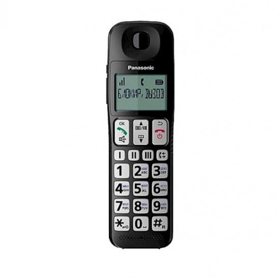 DECT Panasonic KX-TGE110UCB Black phone DECT Panasonic KX-TGE110UCB Black phone