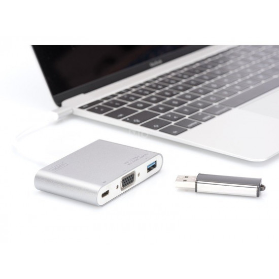 Adapter DIGITUS USB Type-C to VGA, USB 3.0, Type-C Adapter DIGITUS USB Type-C to VGA, USB 3.0, Type-C