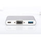 Adapter DIGITUS USB Type-C to VGA, USB 3.0, Type-C Adapter DIGITUS USB Type-C to VGA, USB 3.0, Type-C