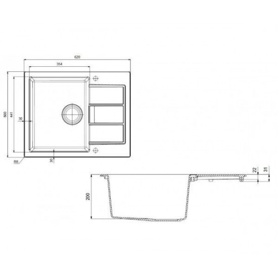 Kitchen washing of Franke of SID 611-62 Slim White (114.0497.939) Kitchen washing of Franke of SID 611-62 Slim White (114.0497.939)