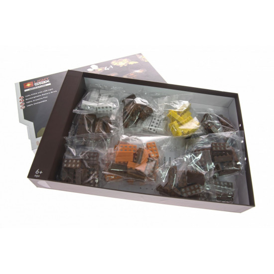 Конструктор Light Stax с LED подсветкой Adventure 140 эл. (LS-S12004) Конструктор Light Stax с LED подсветкой Adventure 140 эл. (LS-S12004)