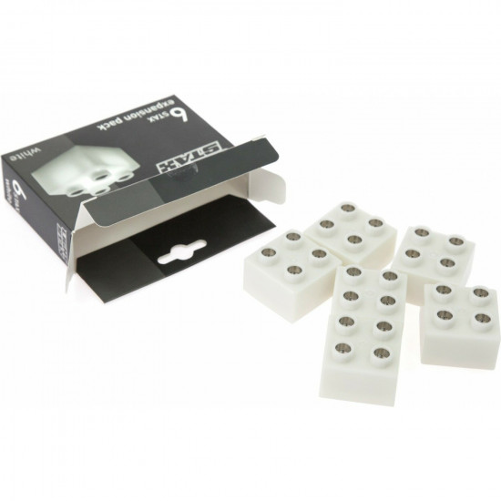 Конструктор Light Stax с LED подсветкой Expansion белый 6 эл. 2x2 (LS-M04001) Конструктор Light Stax с LED подсветкой Expansion белый 6 эл. 2x2 (LS-M04001)