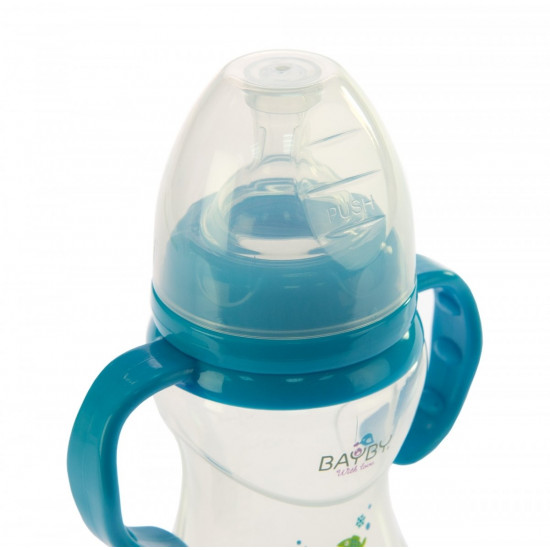 Бутылочка для кормления Bayby BFB6106 240ml 6м+ синий (BFB6106) Бутылочка для кормления Bayby BFB6106 240ml 6м+ синий (BFB6106)