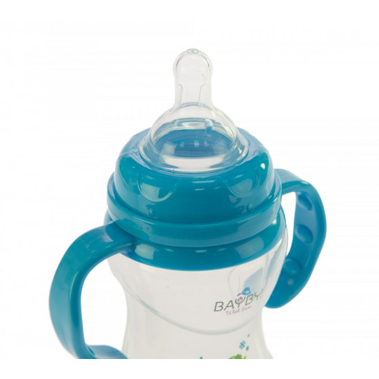 Бутылочка для кормления Bayby BFB6106 240ml 6м+ синий (BFB6106) Бутылочка для кормления Bayby BFB6106 240ml 6м+ синий (BFB6106)