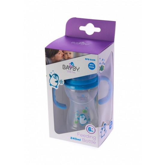 Бутылочка для кормления Bayby BFB6106 240ml 6м+ синий (BFB6106) Бутылочка для кормления Bayby BFB6106 240ml 6м+ синий (BFB6106)