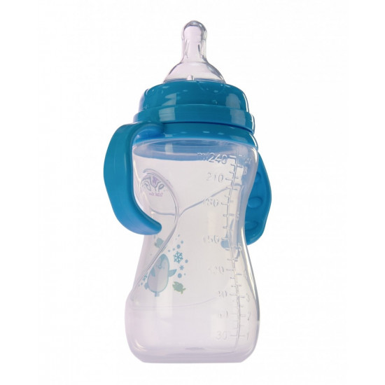 Бутылочка для кормления Bayby BFB6106 240ml 6м+ синий (BFB6106) Бутылочка для кормления Bayby BFB6106 240ml 6м+ синий (BFB6106)