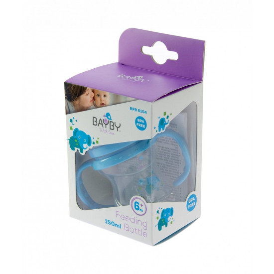 Бутылочка для кормления Bayby BFB6104 150ml 6м+ синий (BFB6104) Бутылочка для кормления Bayby BFB6104 150ml 6м+ синий (BFB6104)