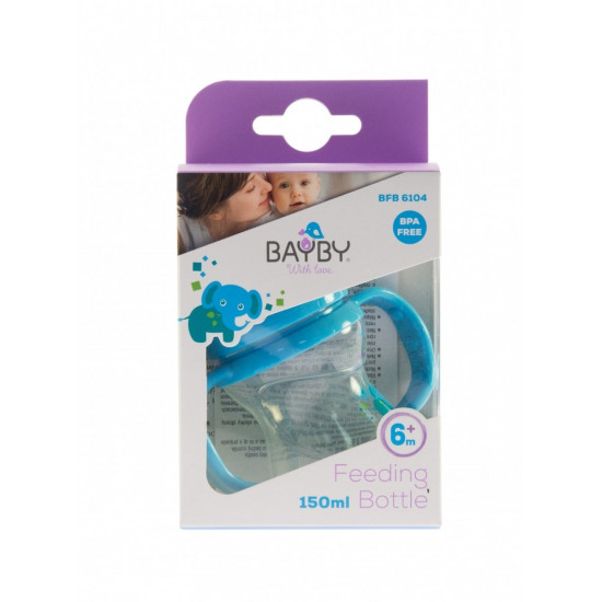 Бутылочка для кормления Bayby BFB6104 150ml 6м+ синий (BFB6104) Бутылочка для кормления Bayby BFB6104 150ml 6м+ синий (BFB6104)