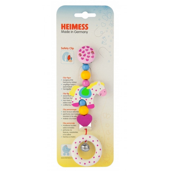 Клипса для пустышки Heimess Лошадка (762930) Клипса для пустышки Heimess Лошадка (762930)