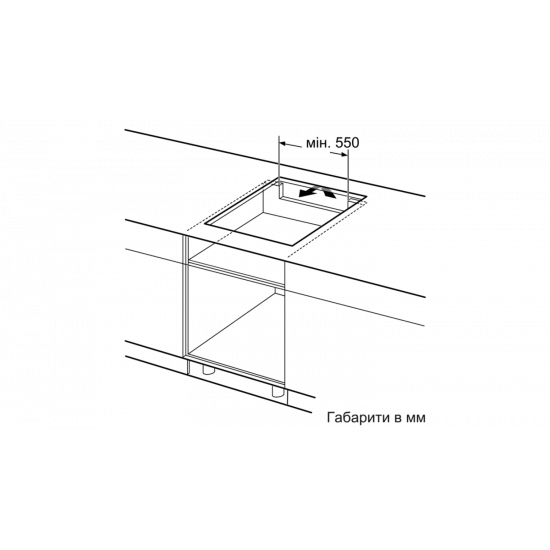 Cooking surface of Bosch PIE651FC1E Cooking surface of Bosch PIE651FC1E