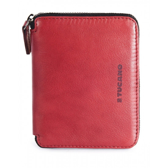 Purse leather Tucano Sicuro Premium Wallet (red) Purse leather Tucano Sicuro Premium Wallet (red)