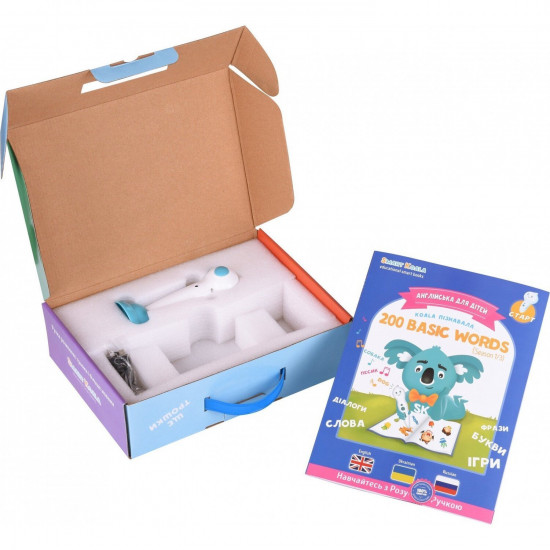 Інтерактивна ручка Smart Koala + Інтерактивна навчальна книга Smart Koala 200 ПЕРШИХ СЛОВ (SKS001BW) Інтерактивна ручка Smart Koala + Інтерактивна навчальна книга Smart Koala 200 ПЕРШИХ СЛОВ (SKS001BW)