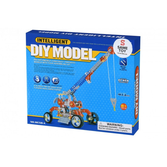 Конструктор металевий Same Toy Inteligent DIY Model Підйомний кран 413 елемента (WC58AUt) Конструктор металевий Same Toy Inteligent DIY Model Підйомний кран 413 елемента (WC58AUt)