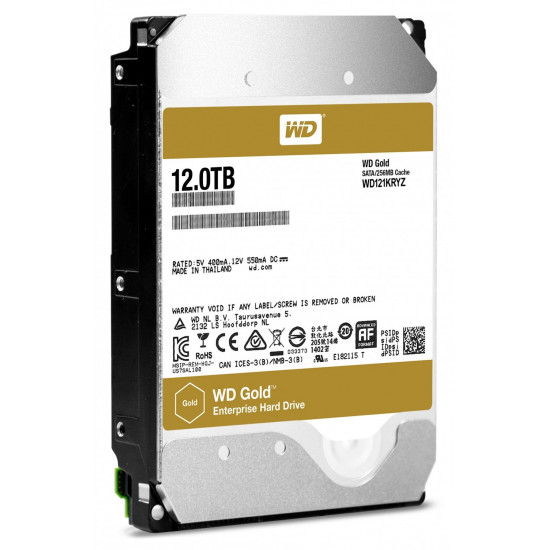 Hard drive internal WD 12TB 256MB 7200RPM 3.5'' SATA III Gold (WD121KRYZ) Hard drive internal WD 12TB 256MB 7200RPM 3.5'' SATA III Gold (WD121KRYZ)