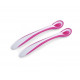 A set of spoons with a heat indicator of Nuvita Easy Eating of 6 m + 2 pieces. Pink (NV8485Pink) A set of spoons with a heat indicator of Nuvita Easy Eating of 6 m + 2 pieces. Pink (NV8485Pink)