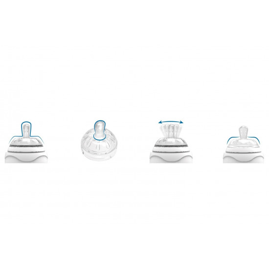 Бутылочка для кормления Nuvita Mimic 250мл. 3м+ Антиколиковая, белая (NV6030White) Бутылочка для кормления Nuvita Mimic 250мл. 3м+ Антиколиковая, белая (NV6030White)