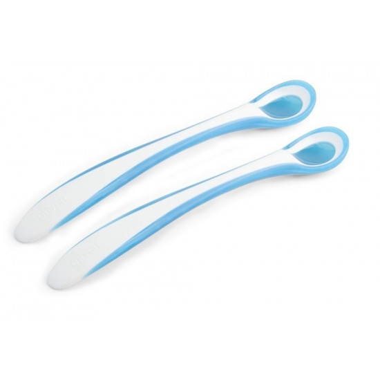 A set of spoons with a heat indicator of Nuvita Easy Eating of 6 m + 2 pieces. Blue (NV8485Blue) A set of spoons with a heat indicator of Nuvita Easy Eating of 6 m + 2 pieces. Blue (NV8485Blue)