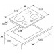 Cooking surface of CANDY CH64CCW Cooking surface of CANDY CH64CCW