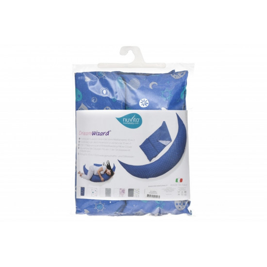 Аксесуар для подушки Nuvita DreamWizard (наволочка/чохол) Синій NV7101Blue (NV7101BLUE) Аксесуар для подушки Nuvita DreamWizard (наволочка/чохол) Синій NV7101Blue (NV7101BLUE)