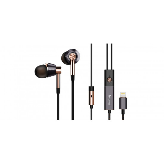 Навушники 1MORE E1001 Triple Driver Mic Gold Навушники 1MORE E1001 Triple Driver Mic Gold