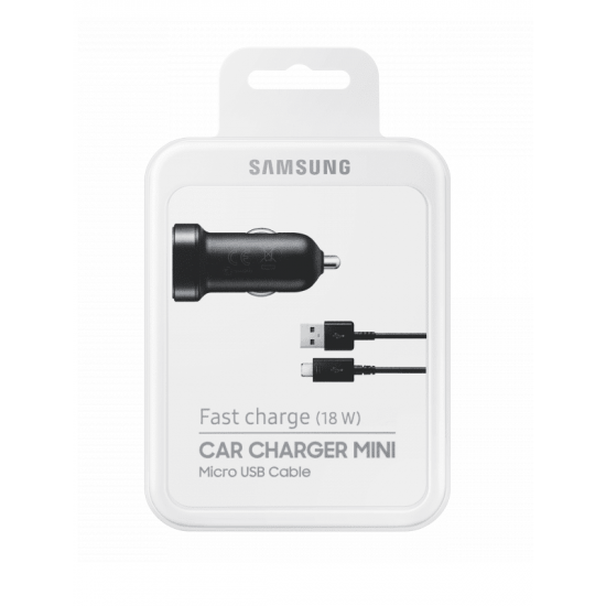 Автомобильное зарядное устройство Samsung Mini Fast Charge EP-LN930 + microUSB Cable Black Автомобильное зарядное устройство Samsung Mini Fast Charge EP-LN930 + microUSB Cable Black