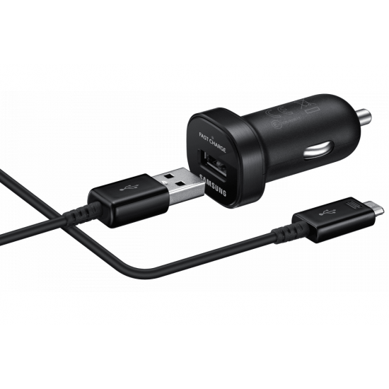 Автомобильное зарядное устройство Samsung Mini Fast Charge EP-LN930 + microUSB Cable Black Автомобильное зарядное устройство Samsung Mini Fast Charge EP-LN930 + microUSB Cable Black