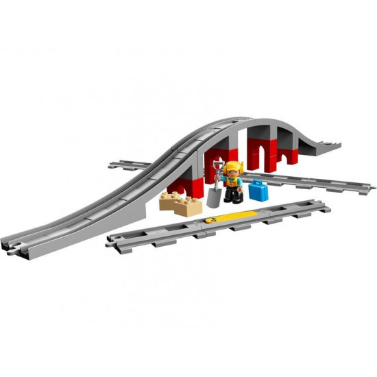 Designer LEGO DUPLO Zheleznodorozhny Bridge and rails (10872) Designer LEGO DUPLO Zheleznodorozhny Bridge and rails (10872)