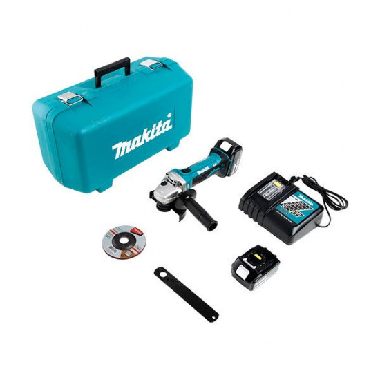 Аккумуляторная угловая шлифмашина Makita DGA452RFE Аккумуляторная угловая шлифмашина Makita DGA452RFE