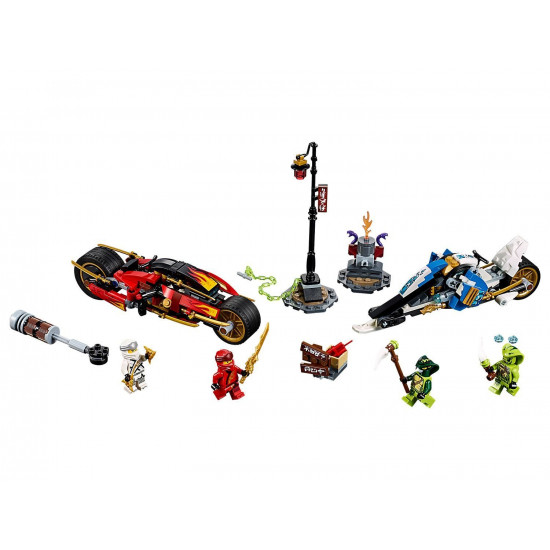 Конструктор LEGO Ninjago Мотоцикл с мечами Кая и снегомобили Зейна (70667) Конструктор LEGO Ninjago Мотоцикл с мечами Кая и снегомобили Зейна (70667)