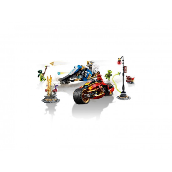 Конструктор LEGO Ninjago Мотоцикл с мечами Кая и снегомобили Зейна (70667) Конструктор LEGO Ninjago Мотоцикл с мечами Кая и снегомобили Зейна (70667)