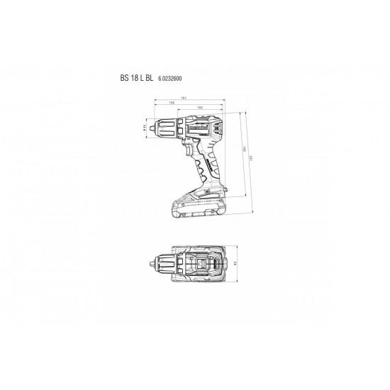 Accumulator Metabo BS screw driver drill of 18 L BL Accumulator Metabo BS screw driver drill of 18 L BL