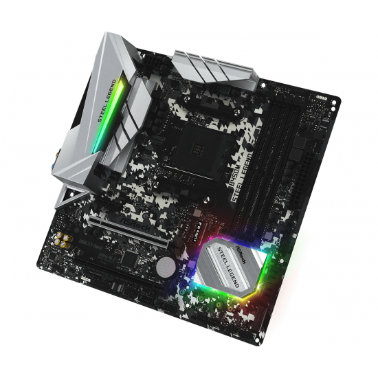 ASRock B450M STEEL LEGEND motherboard ASRock B450M STEEL LEGEND motherboard