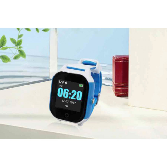 Children's watch phones with the GPS GOGPS ME K23 tracker blue with white (K23BLWH) Children's watch phones with the GPS GOGPS ME K23 tracker blue with white (K23BLWH)