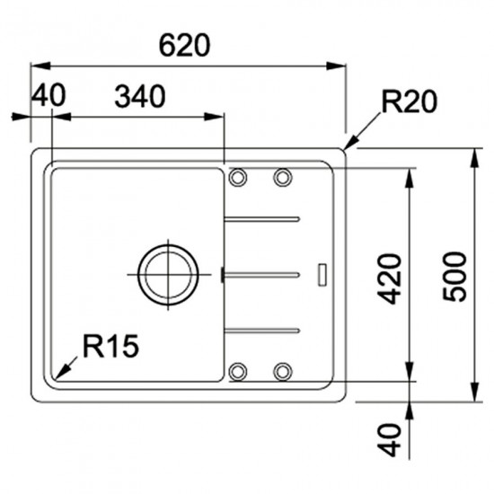 Кухонная мойка Franke BASIS BFG 611-62 серый камень (114.0565.090) Кухонная мойка Franke BASIS BFG 611-62 серый камень (114.0565.090)