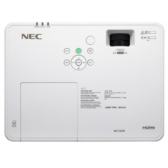 NEC MC332W projector (3LCD, WXGA, 3300 ANSI lm) (60004704) NEC MC332W projector (3LCD, WXGA, 3300 ANSI lm) (60004704)