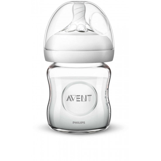 Бутылочка для кормления Avent Natural стеклянная 120 мл (SCF051/17) Бутылочка для кормления Avent Natural стеклянная 120 мл (SCF051/17)