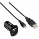 Автомобильное зарядное устройство Hama 1A + microUSB Cable Black Автомобильное зарядное устройство Hama 1A + microUSB Cable Black
