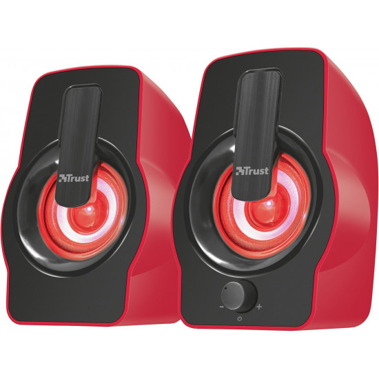 Trust 2.0 Gemi RGB Red (22979) speaker system Trust 2.0 Gemi RGB Red (22979) speaker system