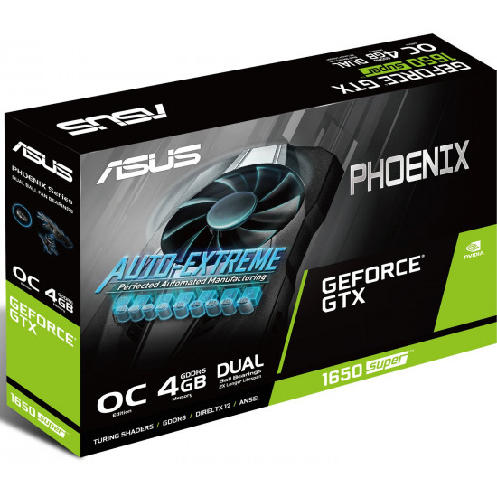 Видеокарта ASUS GeForce GTX1650 SUPER 4GB GDDR6 (PH-GTX1650S-O4G) Видеокарта ASUS GeForce GTX1650 SUPER 4GB GDDR6 (PH-GTX1650S-O4G)