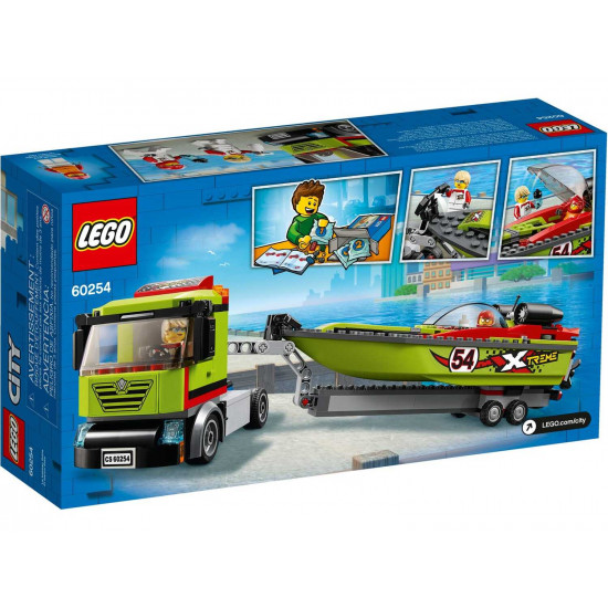 Конструктор LEGO City Транспортировщик скоростных катеров (60254 L) Конструктор LEGO City Транспортировщик скоростных катеров (60254 L)