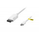 Кабель KITs MiniDisplayPort to DisplayPort(AM/AM), white, 0.3m Кабель KITs MiniDisplayPort to DisplayPort(AM/AM), white, 0.3m