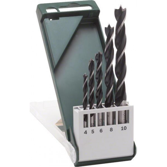 A set of drills of Bosch on a tree of 5 pieces A set of drills of Bosch on a tree of 5 pieces