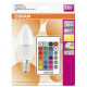 Lamp LED OSRAM LED STAR E14 5.5-40W 2700K+RGB 220V B35 remote control panel Lamp LED OSRAM LED STAR E14 5.5-40W 2700K+RGB 220V B35 remote control panel