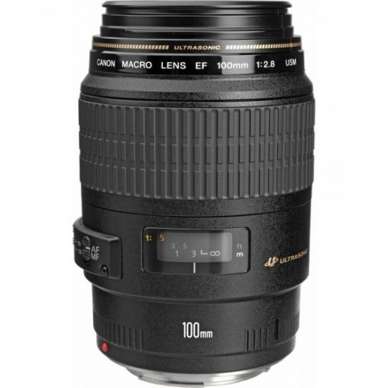 Объектив Canon EF 100 mm f/2.8 USM Macro (4657A011) Объектив Canon EF 100 mm f/2.8 USM Macro (4657A011)