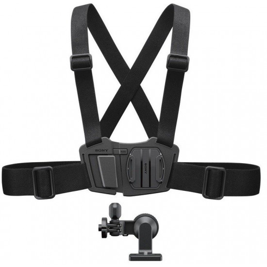 Fastening on a breast of Sony AKA-CMH1 for an action cameras of Sony Fastening on a breast of Sony AKA-CMH1 for an action cameras of Sony