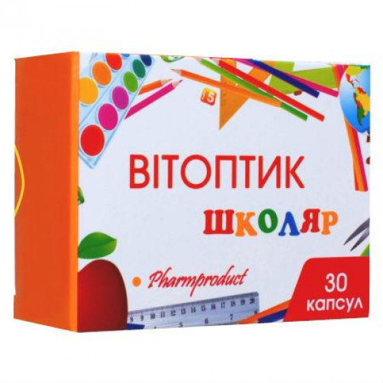 Витоптик Школьник капсулы по 450 мг, 30 шт. Витоптик Школьник капсулы по 450 мг, 30 шт.
